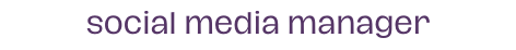 social media manager